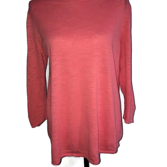 J. Jill Coral Lightweight Pullover Sweater | Size Medium - Picture 3 of 10